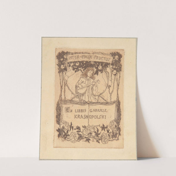 Ekslibris Gabriele Krasnopolski (1902) by Emil Orlik