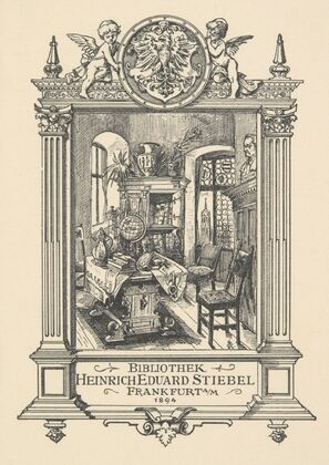 Ekslibris Heinricha Eduarda Stiebela (1894)