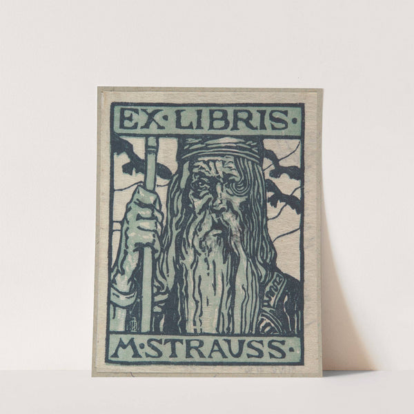 Ekslibris Margarethe Strauss (1896) by Bernhard Pankok