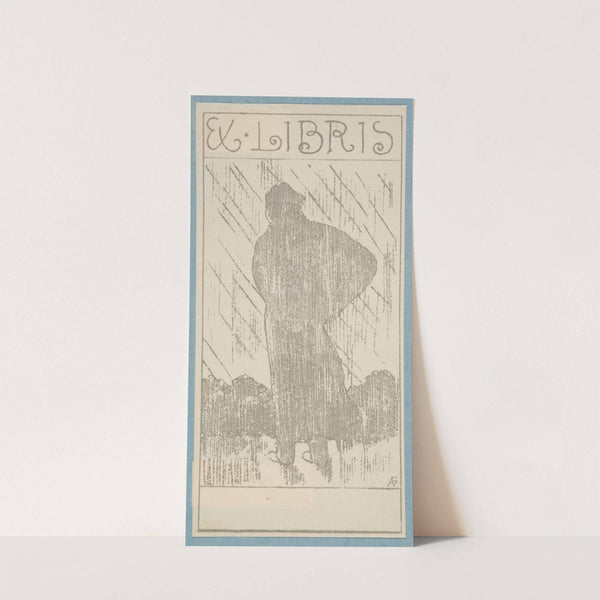 Ekslibris ślepy z motywem wędrowca (1900-1910) by Aleksander Grzybowski