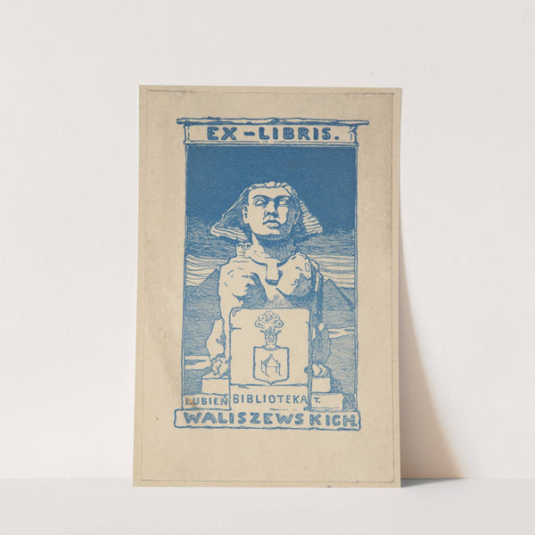 Ekslibris Waliszewskich w Lubieniu (1902) by Tadeusz Rychter