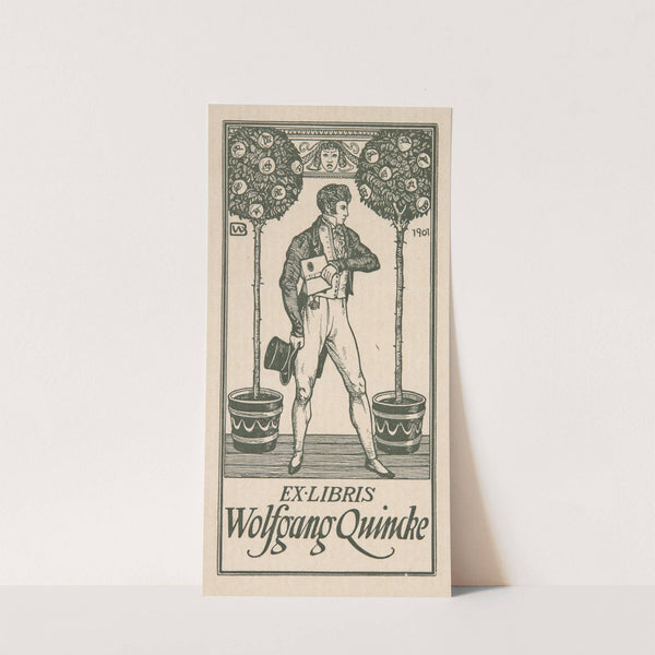 Ekslibris Wolfgang Quincke (1859-1940) (1901) by Bernhard Wenig
