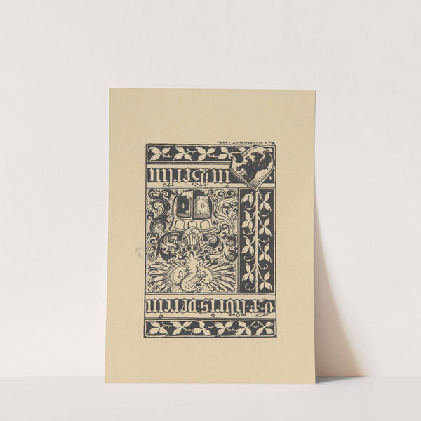 Ekslibris Zbiorów w Berlinie (1892) by Adolf Matthias Hildebrandt