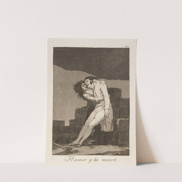 El amor y la muerte. (Love and death.) (1796-1797) by Francisco de Goya
