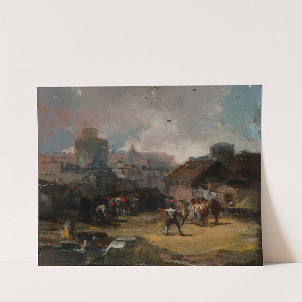 El Juego de Barras (The Game of Bars) (1860) by Eugenio Lucas Velázquez