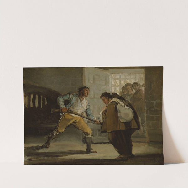El Maragato Threatens Friar Pedro de Zaldivia with His Gun (c. 1806) by Francisco de Goya