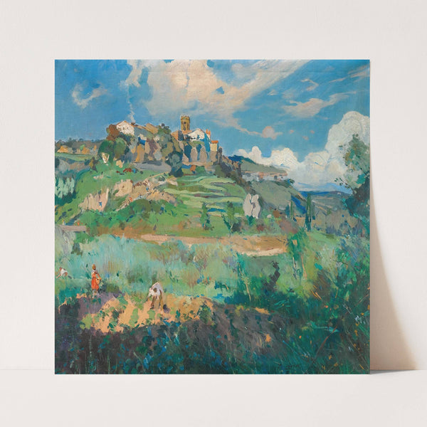 El Pueblo, San Quirce De Valles by Joaquin Mir Trinxet