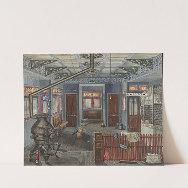 El Station Interior by Perkins Harnly