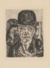 elbstbildnis mit steifem Hut (1921)