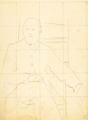 Elderly Man Seated in a Chair