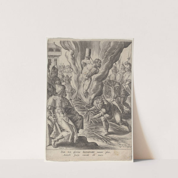 Eleazar Burned by Antiochus by Crispijn van de Passe I