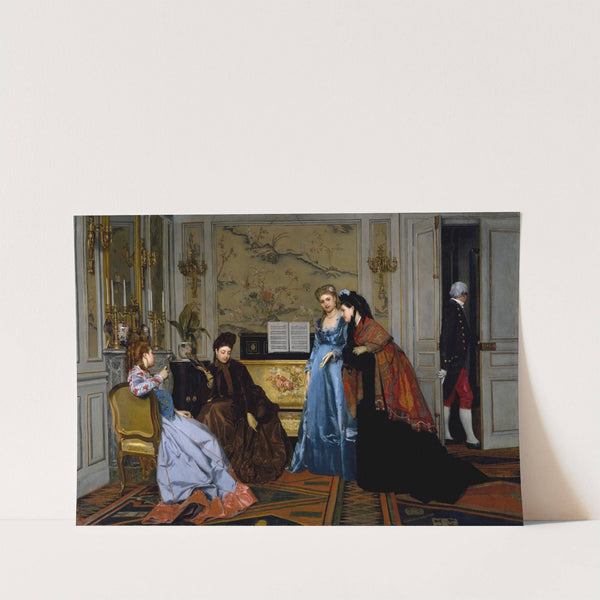 Elegant Figures in a Salon (1840-1906) by Alfred Stevens