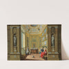 Elegant Figures Seated In The Picture And Porcelain Cabinet of a Palace by Giuseppe Zocchi