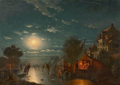 Elegant skating by moonlight (1870)
