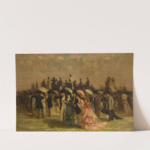 Elegant Women At The Races (1864) by Louis Abel-Truchet