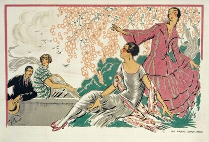 Elégantes sous un feuillage (1920-1930)