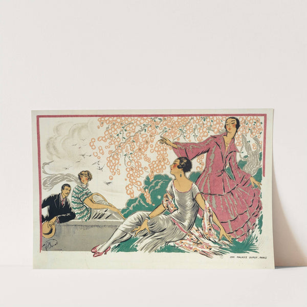 Elégantes sous un feuillage (1920-1930) by Frédéric Bonnet