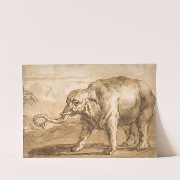 Elephant in a Landscape (1727–1804) by Giovanni Domenico Tiepolo