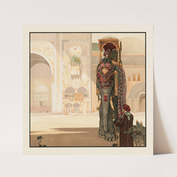 Elephant with trappings (1903) by Charles Maurice Detmold