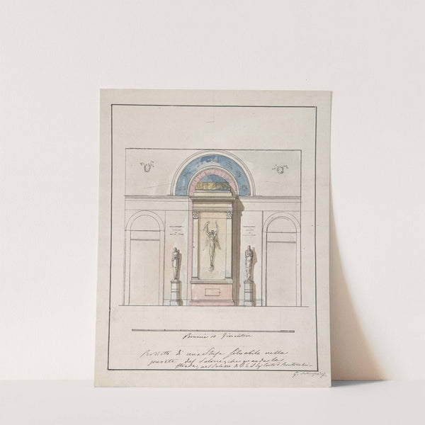 Elevation 'della nuova Galleria' by Giovanni Battista Silvestri