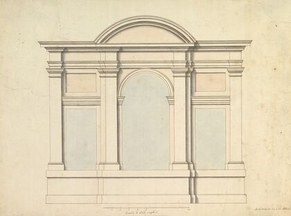 Elevation of Wall Decoration in the Villa Medici