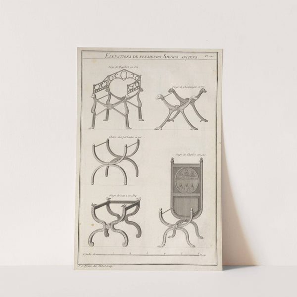 Elévations de plusieurs sieges anciens. (1769-1774) by André Jacob Roubo