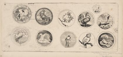Eleven vignettes in a circle frame (1897)