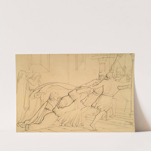 Elgiva Seized by Order of Odo, Archbishop of Canterbury by Sir John Everett Millais