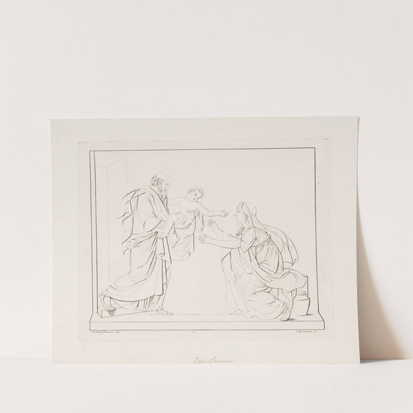 Elias opvækker enkens søn by Carl Edvard Sonne