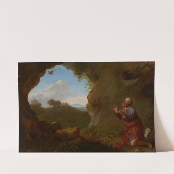 Elijah fed by the raven by Cornelis Van Poelenburch