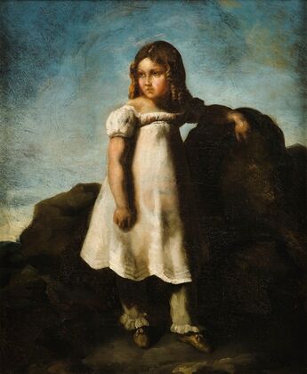Elisabeth Dedreux As A Child In The Countryside