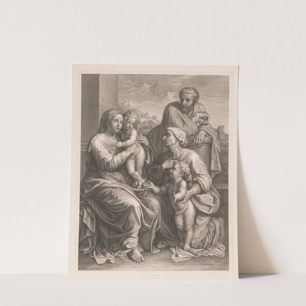 Elisabeth shows the young John the Baptist to the Holy Family by Francois de Poilly