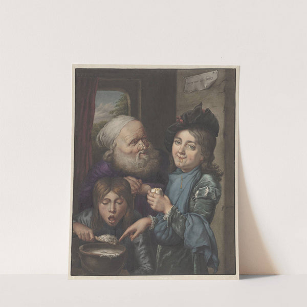 Elk zijn meug, after Godfried Schalcken by Louis Henri de Fontenay