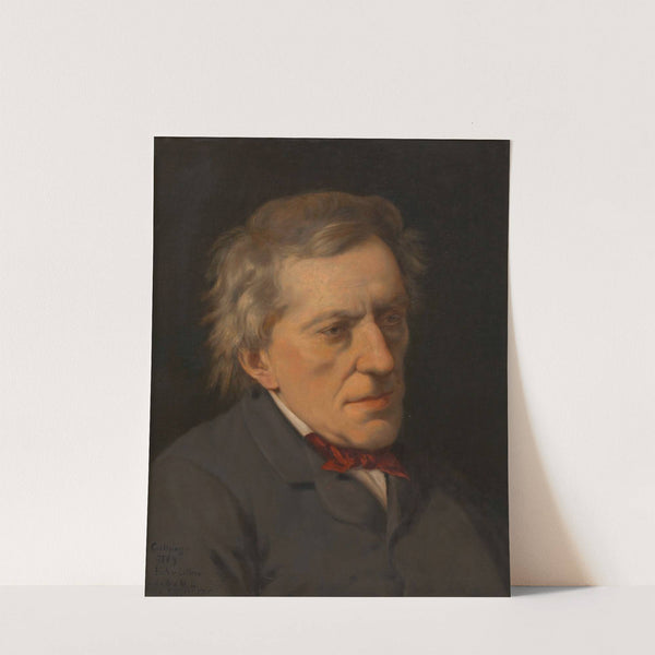 Ella (Gabriele) von Littrow (verh. von Lang) (Artist), Franz Grillparzer (Schriftsteller) (around 1888) by Marianne von Eschenburg