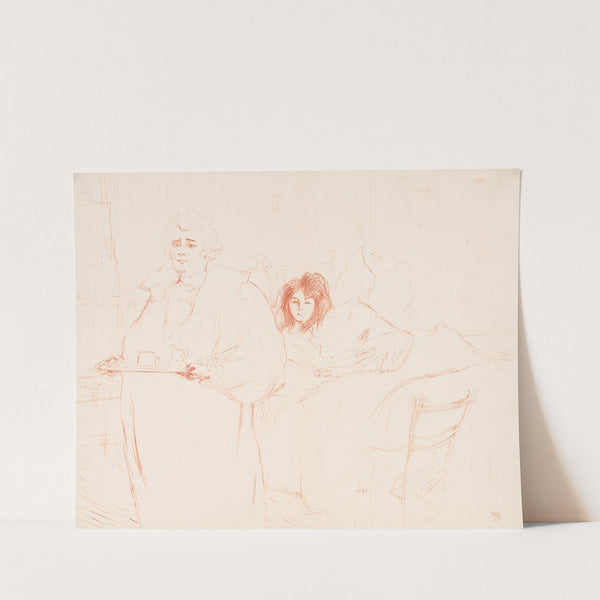 Elles: Woman Carrying a Tray, Mme. Baron and Mlle. Popo by Henri de Toulouse-Lautrec