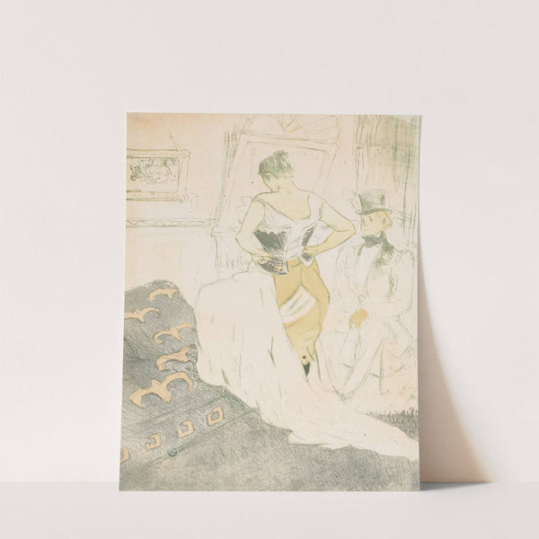 Elles: Woman In a Corset by Henri de Toulouse-Lautrec