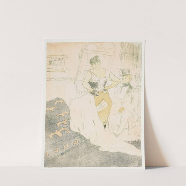 Elles, Woman In A Corset by Henri de Toulouse-Lautrec