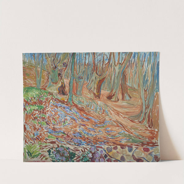 Elm Forest in Spring (ca. 1923) by Edvard Munch