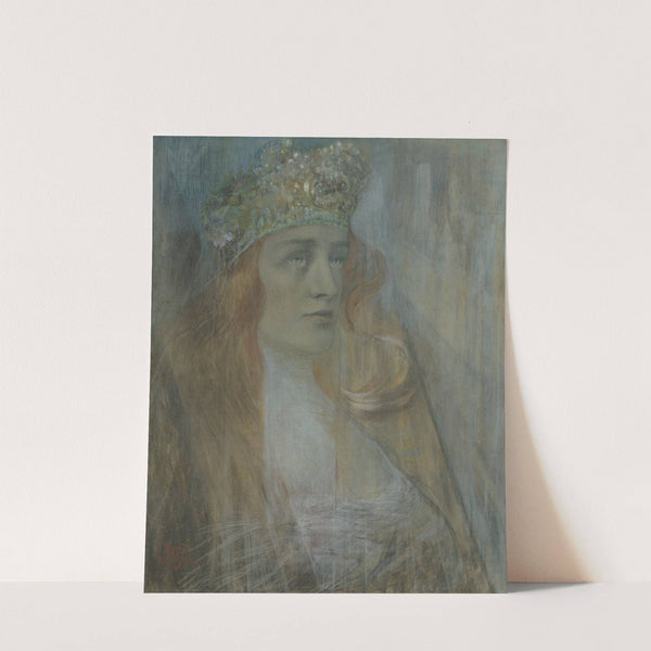 Elsa, Heldin uit de opera ‘Lohengrin’ van Richard Wagner (1892-1898) by Willy Schlobach