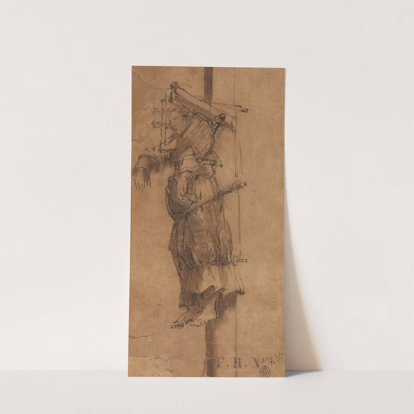 Elsje Christiaens Hanging on a Gibbet by Rembrandt van Rijn