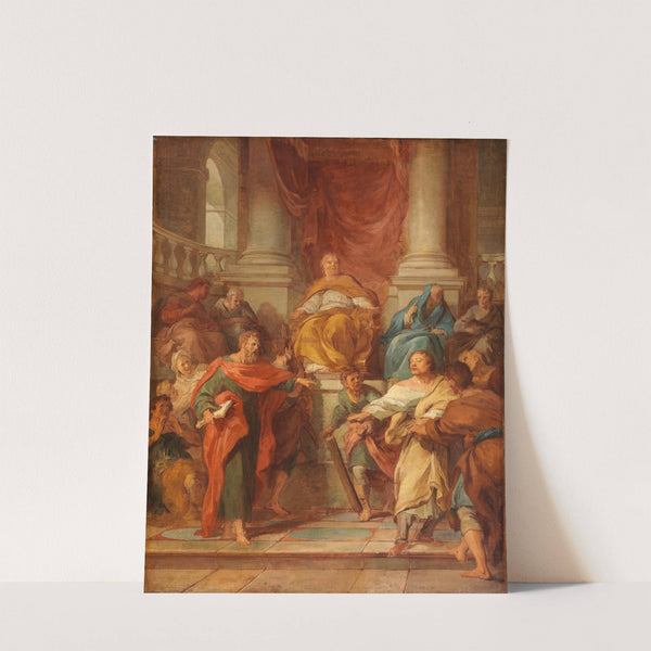 Elymas the Sorcerer Struck with Blindness, sketch by François Lemoyne