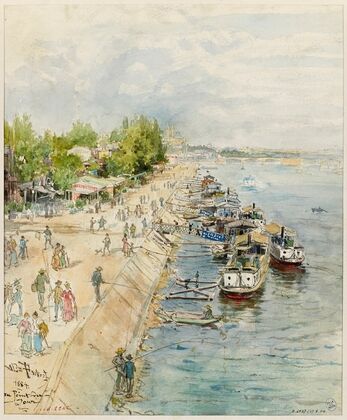 Embarcadère au Point du Jour (1884)