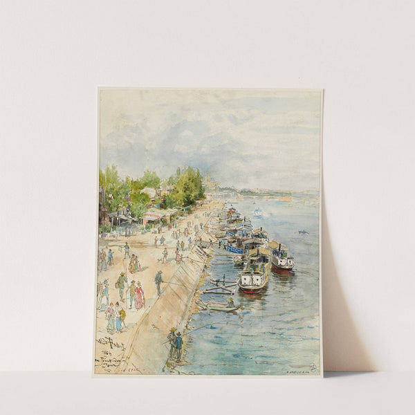 Embarcadère au Point du Jour (1884) by Alexandre Prévost