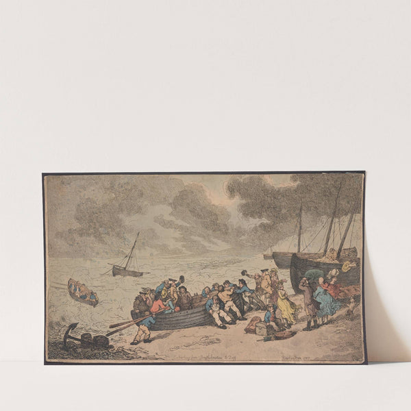 Embarking from Brighthelmstone to Diepp (1787) by Thomas Rowlandson