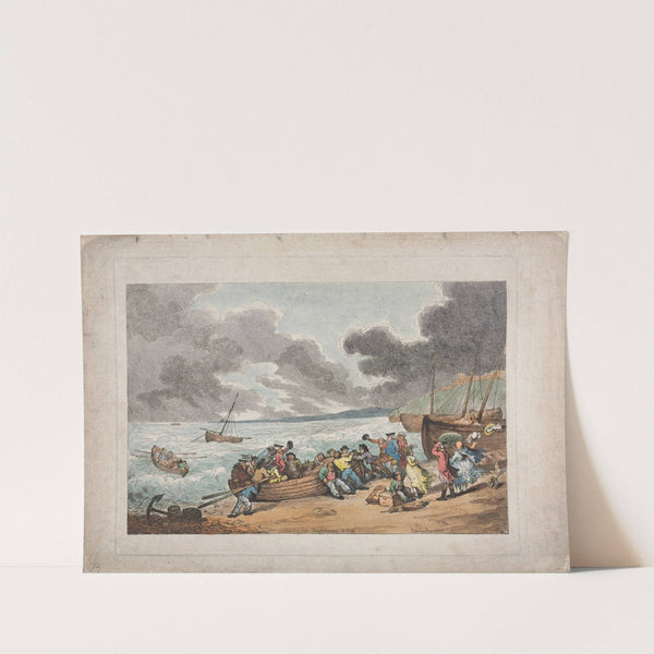 Embarking from Brighthelmstone to Dieppe (1787) by Thomas Rowlandson