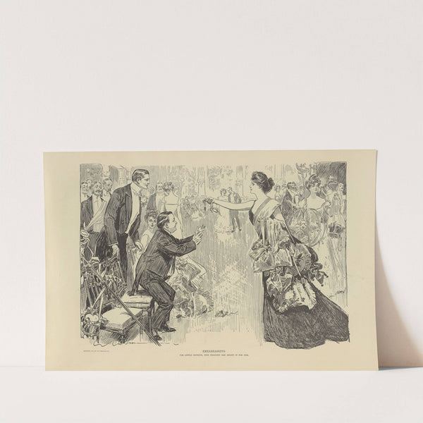 Embarrassing (1900-1905) by Charles Dana Gibson