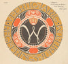 Embleem voor veertigjarig regeringsjubileum koningin Wilhelmina der Nederlanden