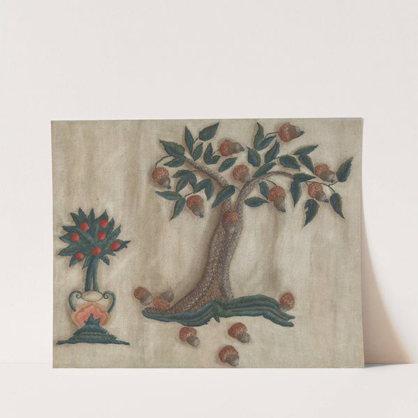 Embroidered Bed Hanging by Mildred E. Bent