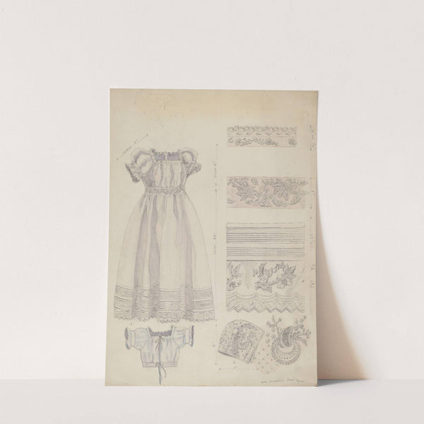 Embroidered Christening Robe & Cap by Ella Josephine Sterling