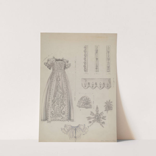 Embroidered Christening Robe & Mull Cap by Ella Josephine Sterling